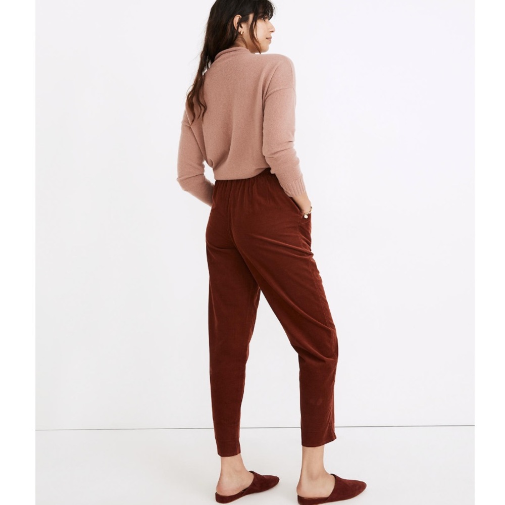 Madewell Tapered Huston Pull-On Crop Pants in Corduroy - Picture 4 of 7
